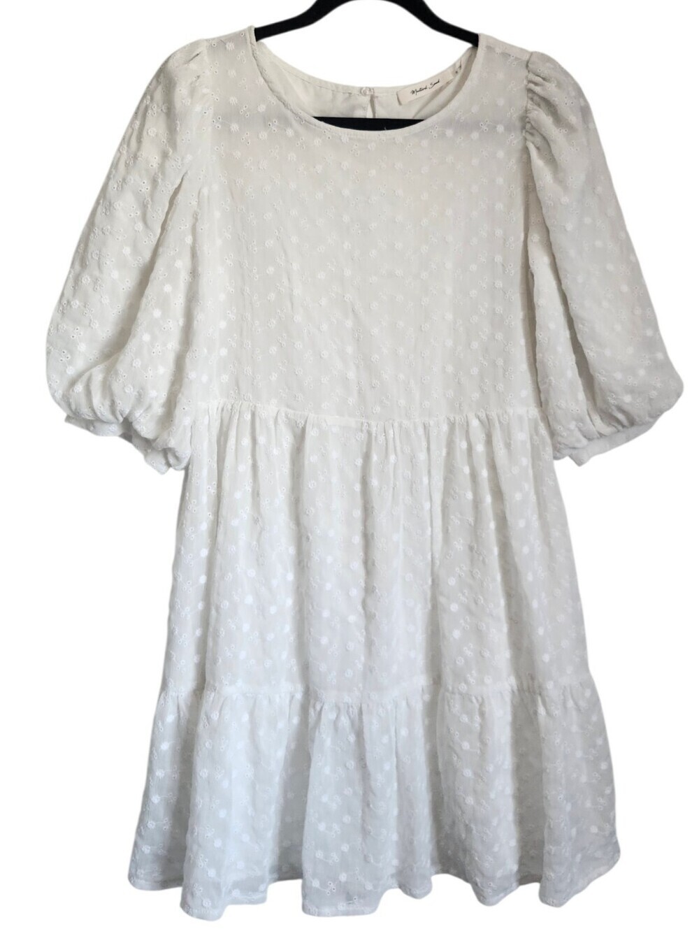 Mustard Seed Tiered Eyelet Dress
